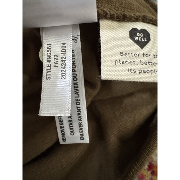 Madewell Oversized Funnelneck Tunic Top in Golden Spinach Size XS - Picture 8 of 8